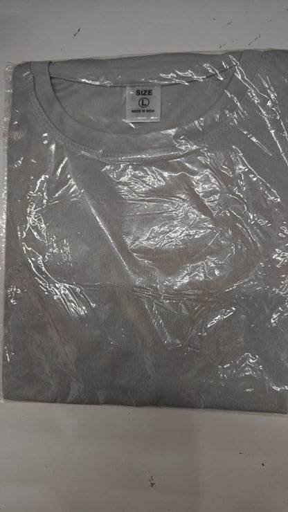 Men's Round Neck Polyester Casual T-shirt (Pack of 4)