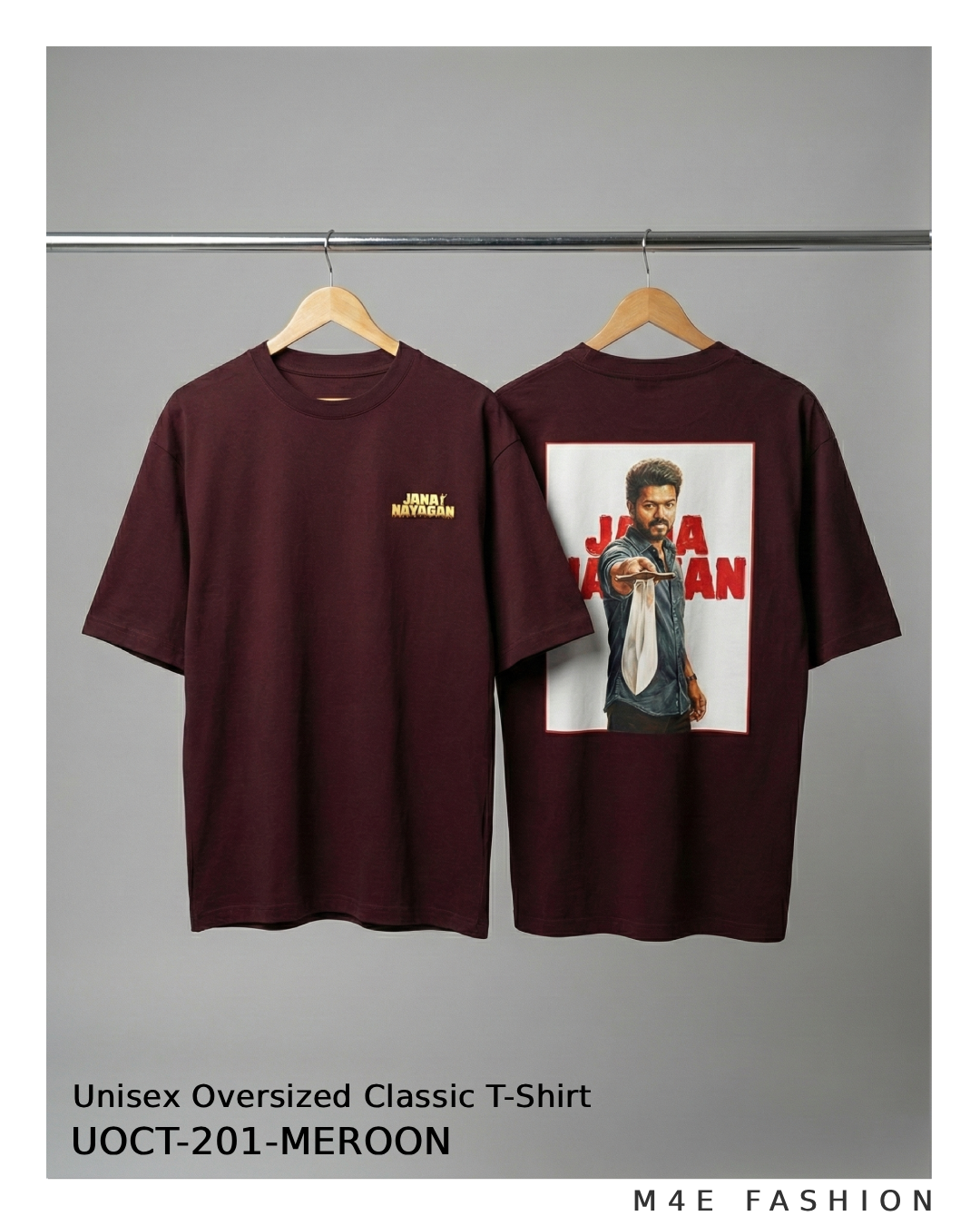 Actor Vijay JanaNayakan - Unisex Oversized Classic T-Shirt