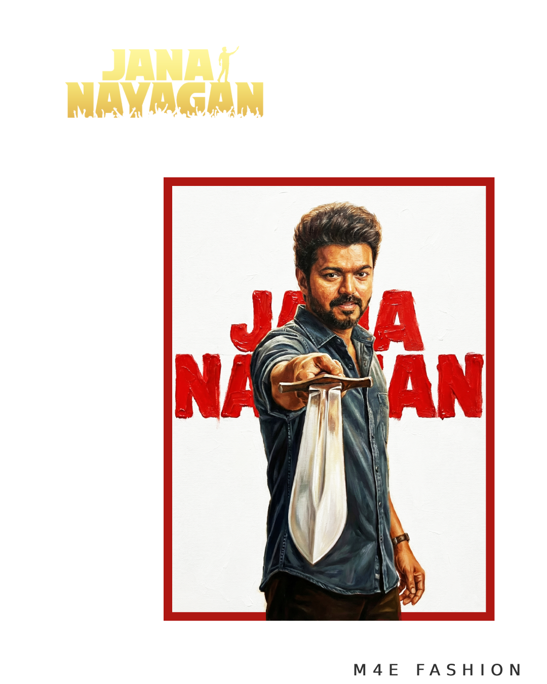 Actor Vijay JanaNayakan - Unisex Oversized Classic T-Shirt