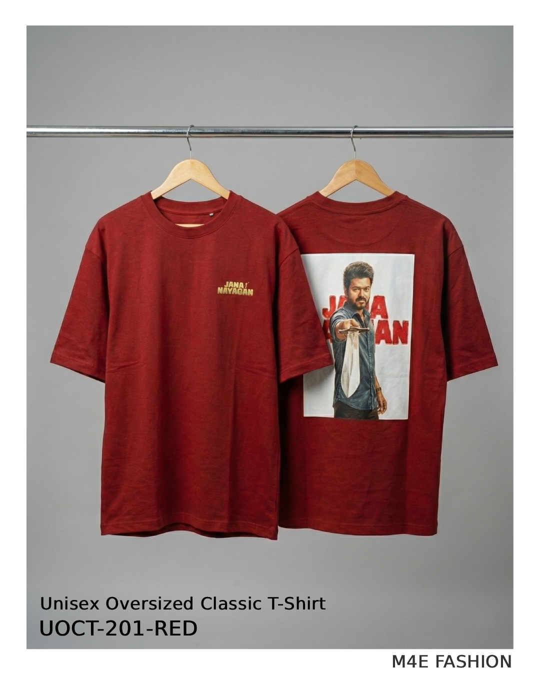 Actor Vijay JanaNayakan - Unisex Oversized Classic T-Shirt